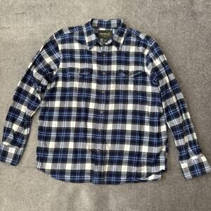 Eddie Bauer Shirt Mens XL Plaid Flannel Button Down Long Sleeve Casual Outdoors
